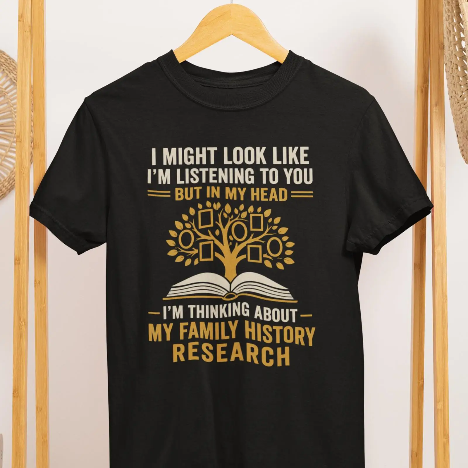 Vintage Fashion Research - T-shirt voor familiegeschiedenisonderzoek, geschikt voor genealogieliefhebbers,