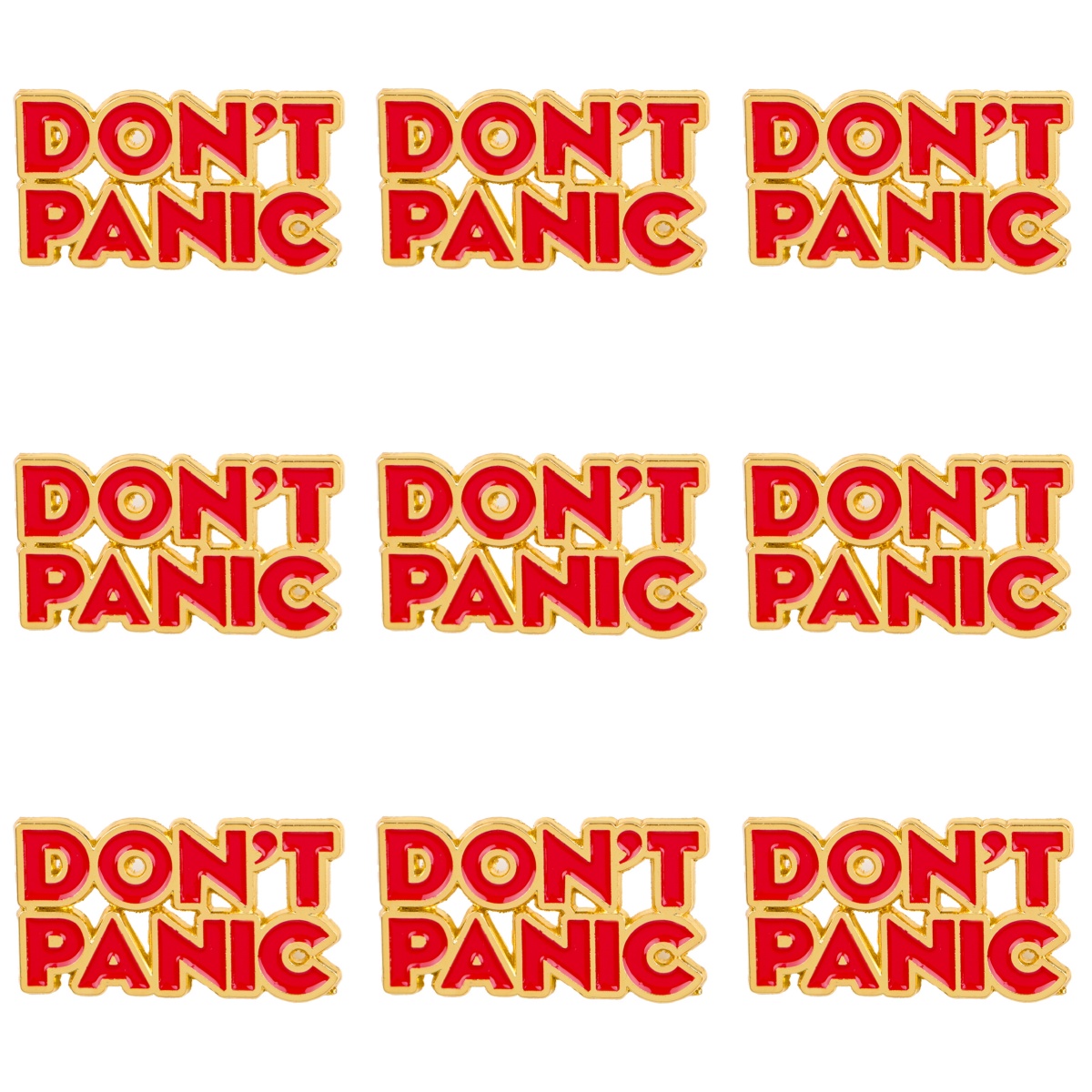Vintage Fashion Quotes - 9 stuks grappige quote broches 'Don't