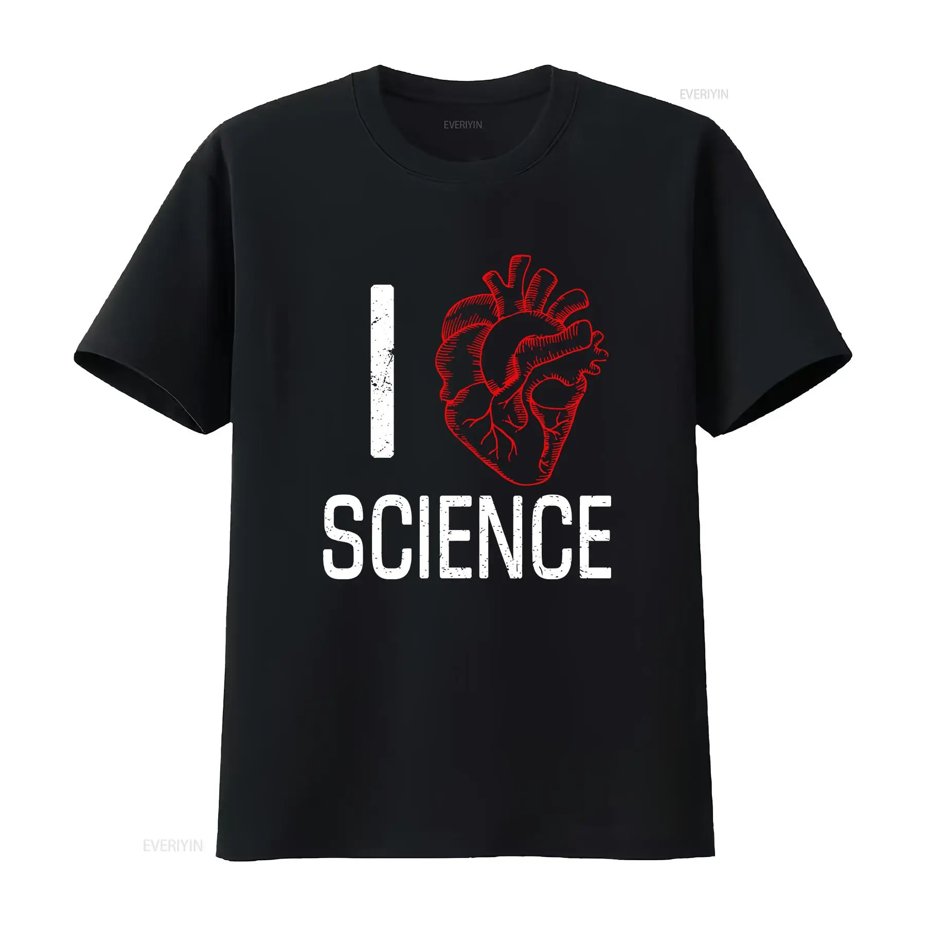 Vintage Fashion Research - I Heart Science T-shirt Onderzoek Studeren