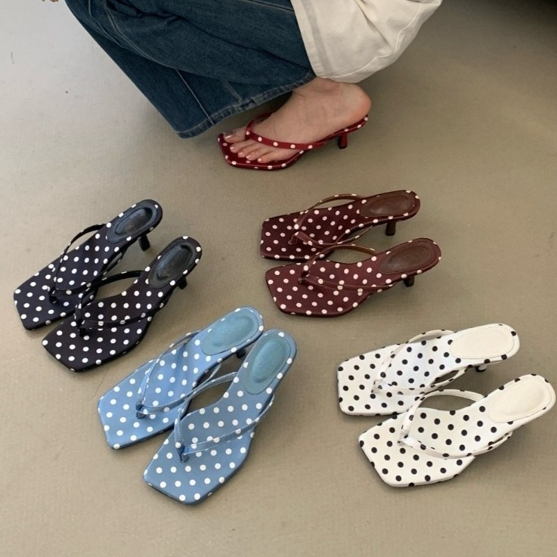Vintage Fashion Dresses - Mode Slip-On Sandalen Retro Vintage Dames