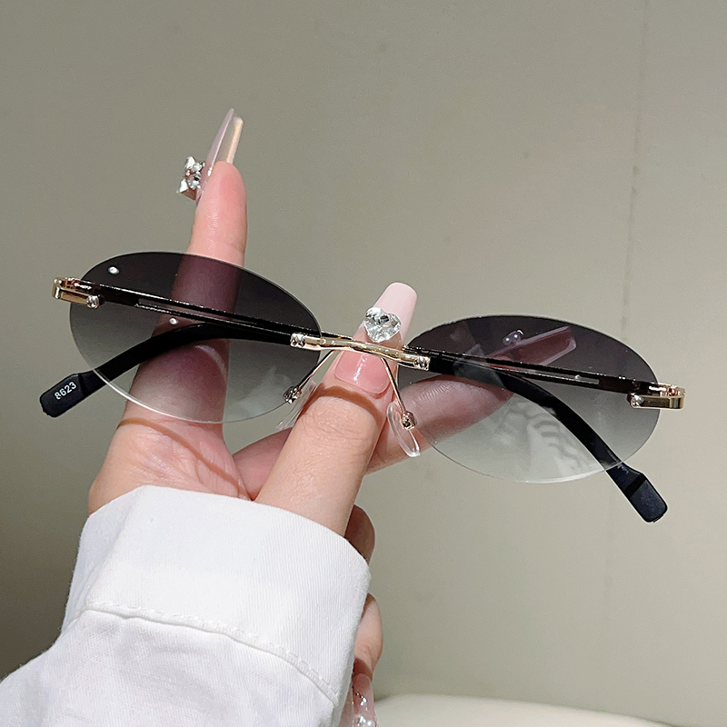 Rimless ovale zonnebrillen voo - Vintage Outdoor Fashion recensie en prijs