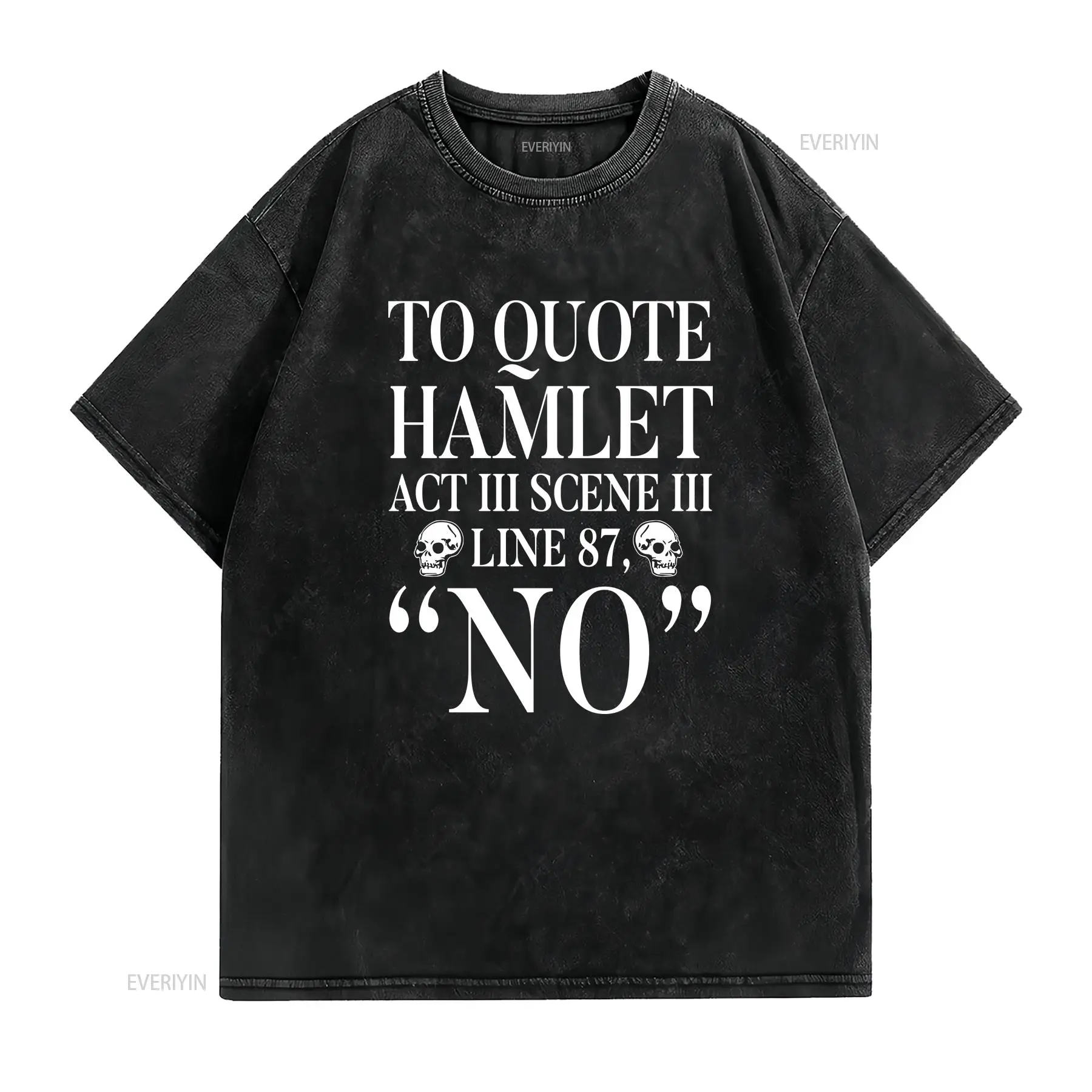 Om Hamlet te citeerden T-shirt - Vintage Fashion Quotes recensie en prijs