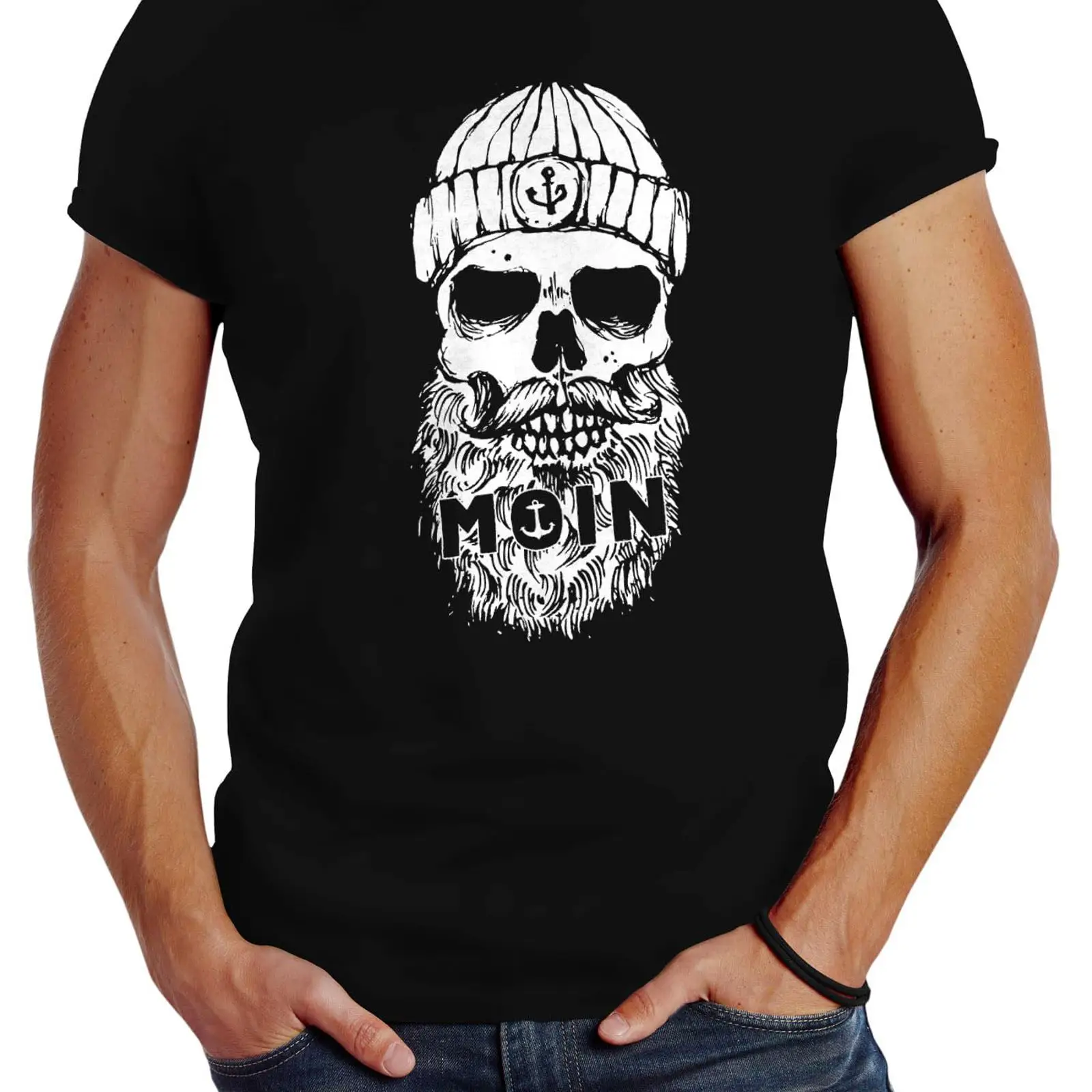 Neverless Heren T-shirt Moin S - Vintage Fashion Hamburg recensie en prijs
