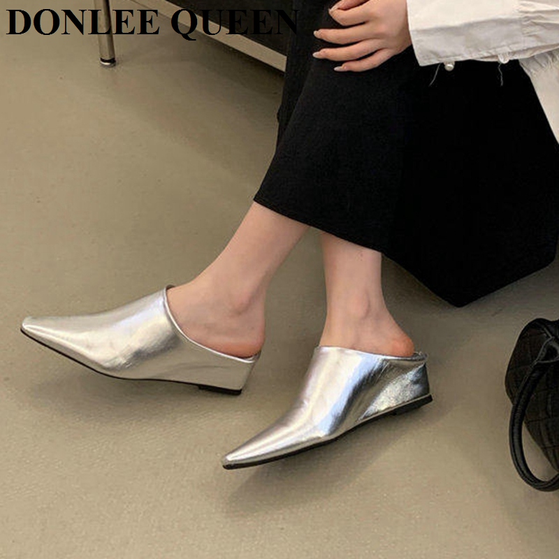 Damesmode Mule Slippers met ge - Vintage Fashion Online recensie en prijs