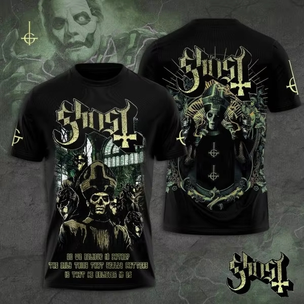 Vintage Rockband Ghost 3D Prin - Vintage Fashion Jersey recensie en prijs